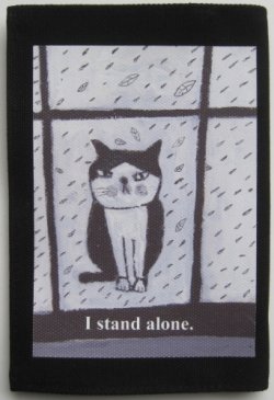 画像1: 文庫本ブックカバー(I stand alone)