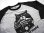 画像2: 七分袖ラグランTシャツ「猫とカメラ」ブラック＆グレー (2)