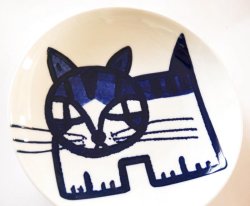 画像2: cat plate「人生は少しの酒と猫と晩飯」