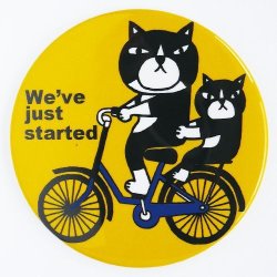 画像1: ミラー「猫と自転車」