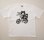 画像1: ビッグTシャツ「猫と自転車」ホワイト (1)