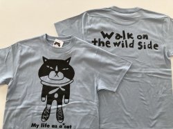 画像3: Tシャツ「My life as a★cat」アシッドブルー