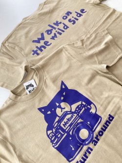 画像3: ビッグTシャツ「猫とカメラ」サンドカーキ