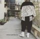 麻パンツBLACK-AND-WHITE SKETCH PANTS(BLACK)