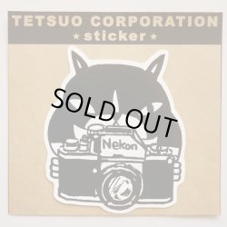 画像2: ステッカー「猫とカメラ」