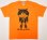 画像1: Tシャツ「My life as a★cat」オレンジ (1)
