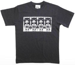 画像1: Tシャツ「鯛鰤鰹鮪」墨色