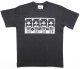 Tシャツ「鯛鰤鰹鮪」墨色