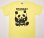 画像1: Tシャツ「猫とパンダ」ライトイエロー (1)