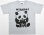 画像1: Tシャツ「猫とパンダ」フロストブルー (1)