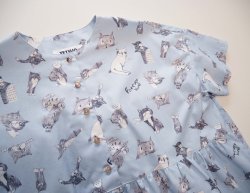 画像4: スケッチ柄ブラウス「light blue」