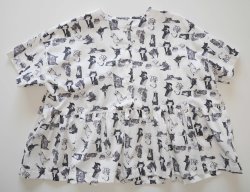 画像3: スケッチ柄ブラウス「White」