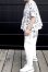 画像1: スケッチ柄ブラウス「White」 (1)