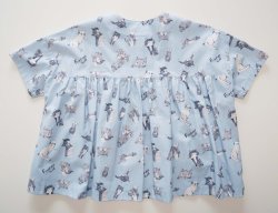 画像5: スケッチ柄ブラウス「light blue」