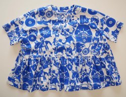 画像1: オリジナルブラウス「Blue Blue」