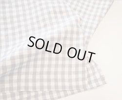 画像3: リネンブラウス「ギンガムチエック・グレー」