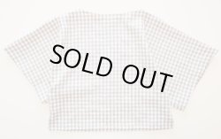 画像2: リネンブラウス「ギンガムチエック・グレー」