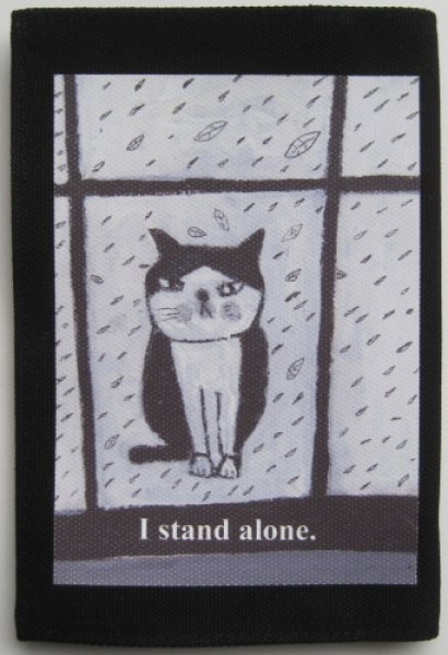 画像1: 文庫本ブックカバー(I stand alone) (1)