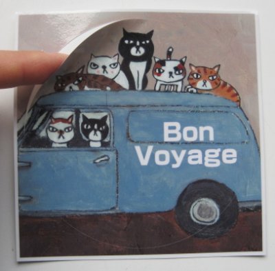 画像1: ステッカー(Bon Voyage)2