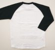 画像2: 七分袖ラグランTシャツ「Various」ブラック＆ホワイト (2)