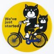 画像1: ミラー「猫と自転車」 (1)