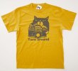 画像1: Tシャツ「猫とカメラ」ヘイジーイエロー (1)