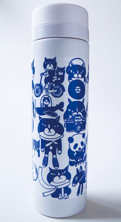 画像1: サーモボトル「blue」300ml