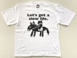 画像1: ビッグTシャツ「猫とロバ」ホワイト (1)