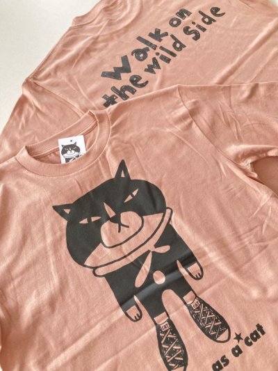 画像3: ビッグTシャツ「My life as a★cat」ダスティピンク