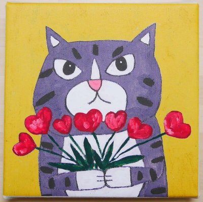 画像1: ファブリックパネル「君に花束を-Bouquet for you-」