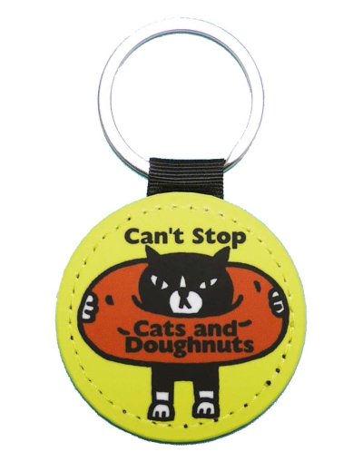画像1: キーリング「Can't stop Cats and Doughnuts」